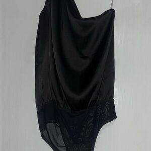 She + Sky Black Bodysuit